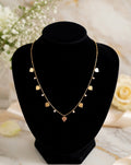 Golden Hearts Dangle Necklace