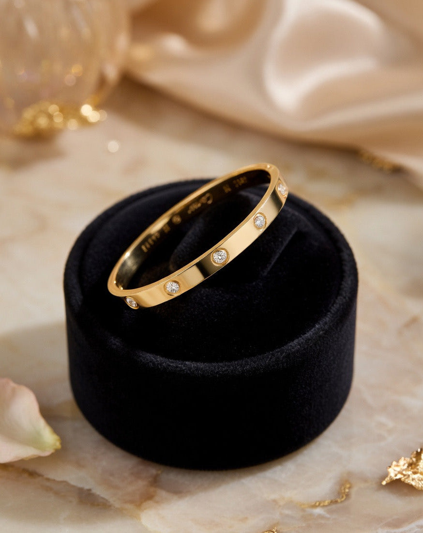 Full stone cartier adjustable bracelet