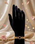 Black Intricate Circle Lace adjustable Bracelet