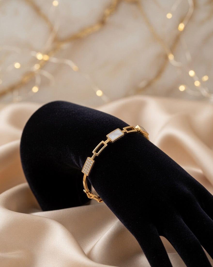 Geometric Link Adjustable Bracelet
