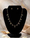 Elegant Geometric Charm Gold-Plated Necklace Set