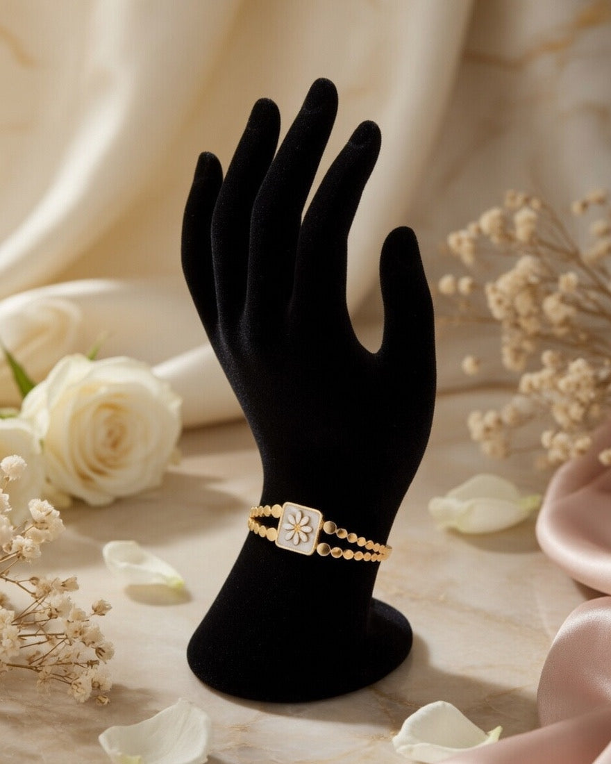 Daisy Flower Baby Size Adjustable Bracelet