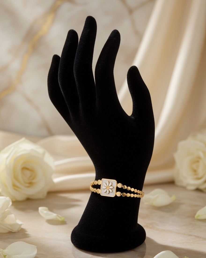 Daisy Flower Baby Size Adjustable Bracelet